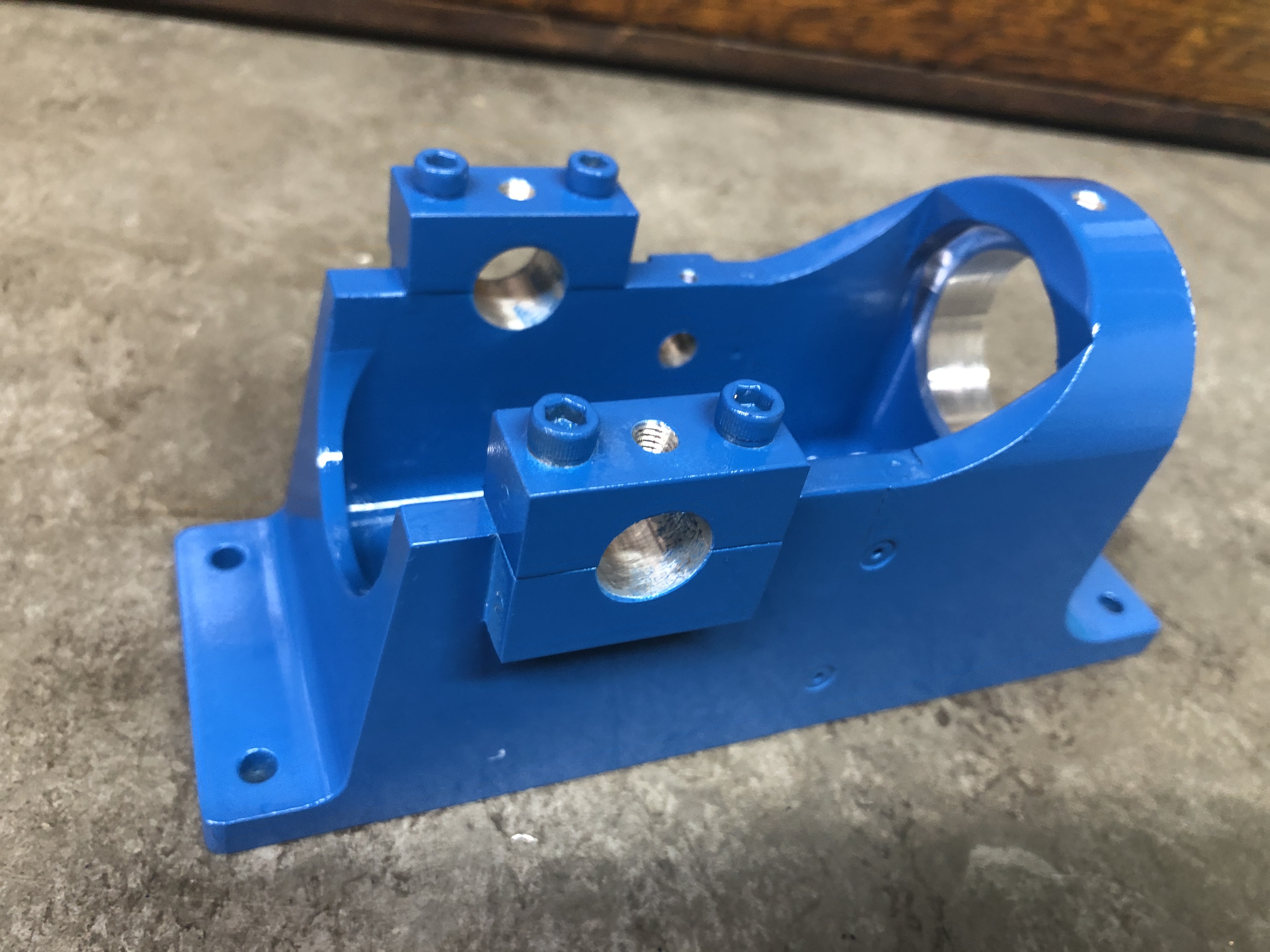 Frame and Bearing Caps after painting